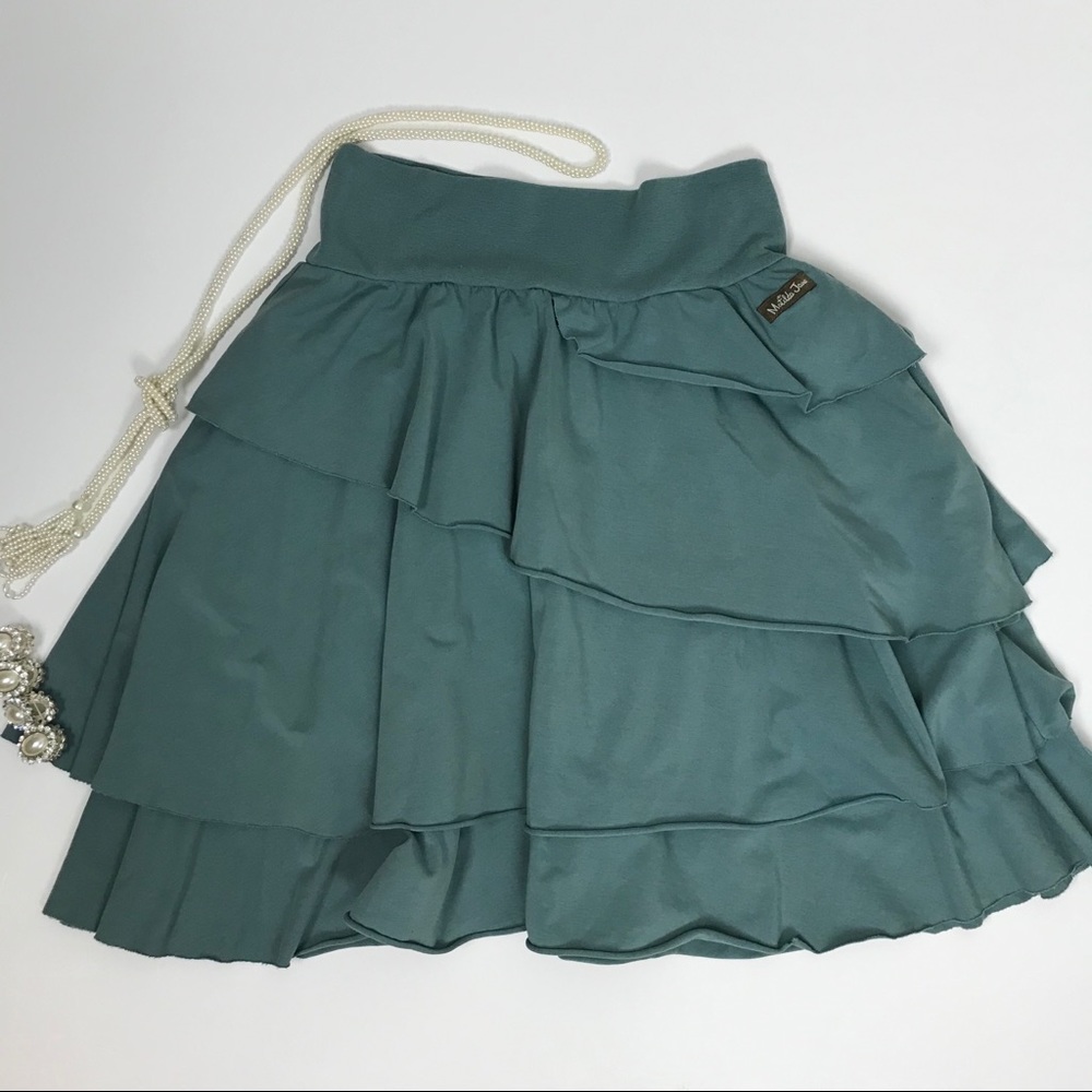 MATILDA JANE RHEA Skirt Tiered Green Size Small